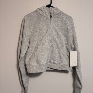 Lululemon OTF Orangetheory Scuba Oversized 1 2 Zip Hoodie     Lt Grey